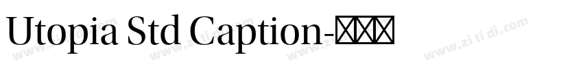 Utopia Std Caption字体转换
